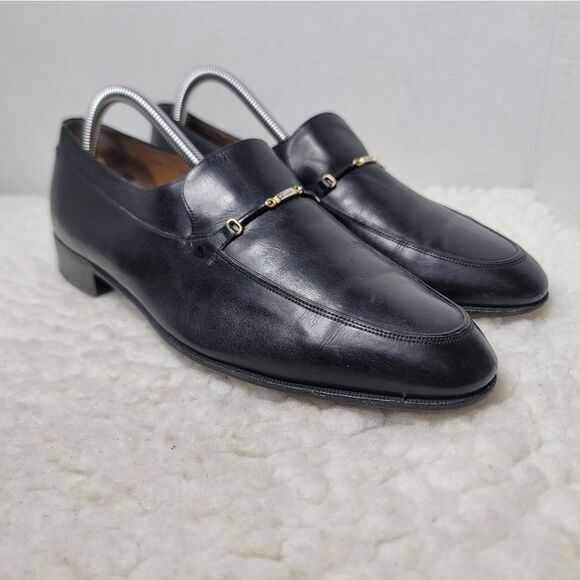 Vintage Salvatore Ferragamo Horsebit Loafers Men’s Size 9 EE Black Leather main image 4